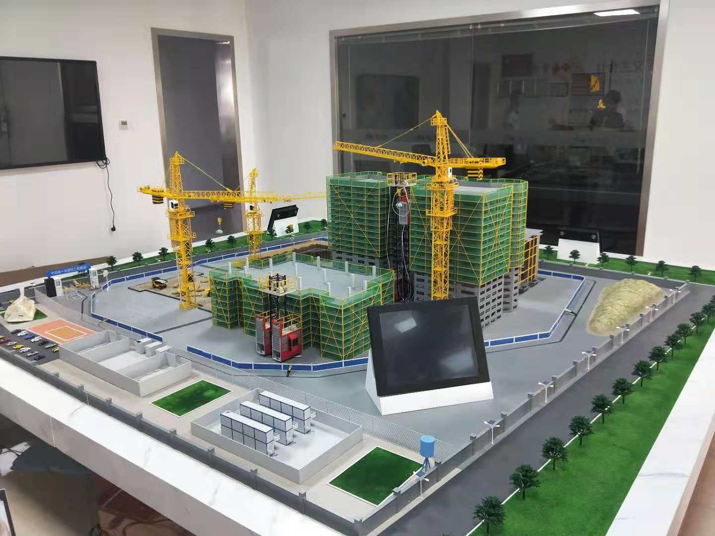成安县建筑施工场景模型